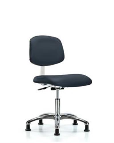 GSS40803 | Class 10 Clean Room Vinyl Chair Chrome Desk Height
