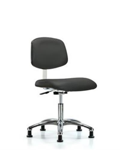 GSS40802 | Class 10 Clean Room Vinyl Chair Chrome Desk Height