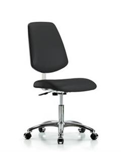 GSS40817 | Class 10 Clean Room Vinyl Chair Chrome Desk Height