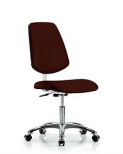 GSS40818 | Class 10 Clean Room Vinyl Chair Chrome Desk Height