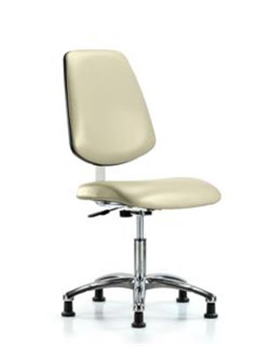 GSS40832 | Class 10 Clean Room Vinyl Chair Chrome Desk Height