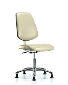 GSS40832 | Class 10 Clean Room Vinyl Chair Chrome Desk Height