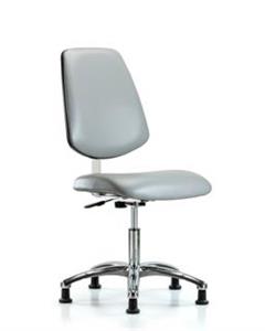 GSS40834 | Class 10 Clean Room Vinyl Chair Chrome Desk Height