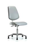 GSS40834 | Class 10 Clean Room Vinyl Chair Chrome Desk Height