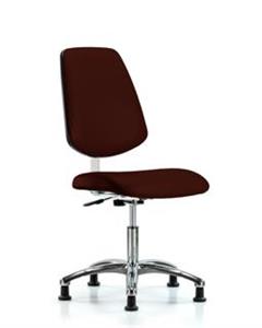 GSS40827 | Class 10 Clean Room Vinyl Chair Chrome Desk Height