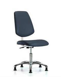 GSS40830 | Class 10 Clean Room Vinyl Chair Chrome Desk Height