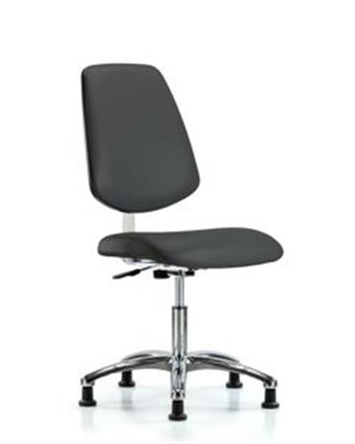 GSS40829 | Class 10 Clean Room Vinyl Chair Chrome Desk Height