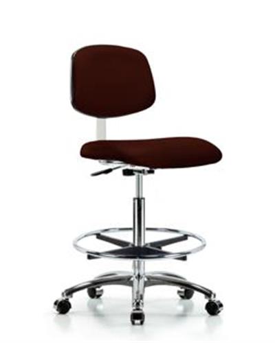 GSS40836 | Class 10 Clean Room Vinyl Chair Chrome High Bench