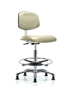 GSS40850 | Class 10 Clean Room Vinyl Chair Chrome High Bench