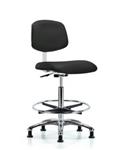 GSS40844 | Class 10 Clean Room Vinyl Chair Chrome High Bench