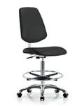 GSS40853 | Class 10 Clean Room Vinyl Chair Chrome High Bench