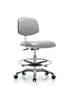 GSS40879 | Class 10 Clean Room Vinyl Chair Chrome Medium Benc