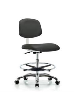 GSS40874 | Class 10 Clean Room Vinyl Chair Chrome Medium Benc