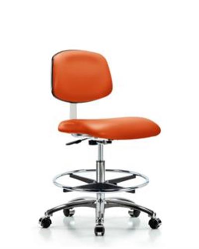 GSS40876 | Class 10 Clean Room Vinyl Chair Chrome Medium Benc