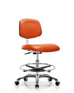 GSS40876 | Class 10 Clean Room Vinyl Chair Chrome Medium Benc