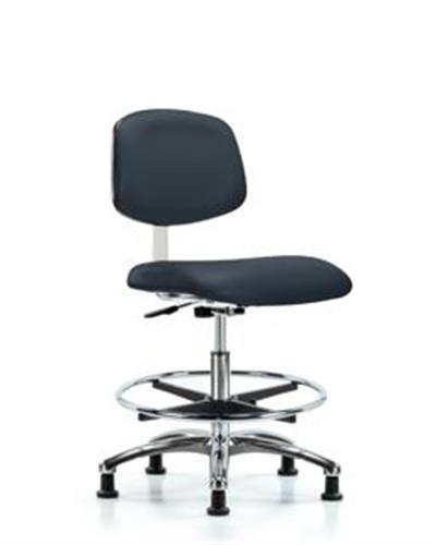 GSS40884 | Class 10 Clean Room Vinyl Chair Chrome Medium Benc