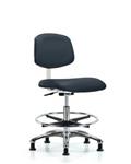 GSS40884 | Class 10 Clean Room Vinyl Chair Chrome Medium Benc