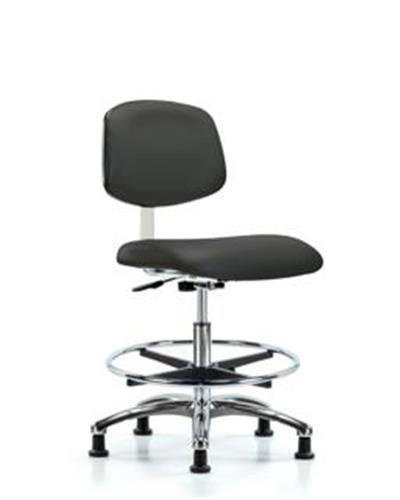 GSS40883 | Class 10 Clean Room Vinyl Chair Chrome Medium Benc