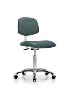 GSS40891 | Class 10 Clean Room Vinyl Chair Chrome Medium Benc