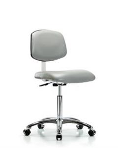 GSS40897 | Class 10 Clean Room Vinyl Chair Chrome Medium Benc