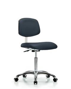 GSS40893 | Class 10 Clean Room Vinyl Chair Chrome Medium Benc
