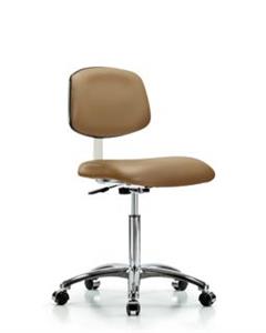 GSS40896 | Class 10 Clean Room Vinyl Chair Chrome Medium Benc