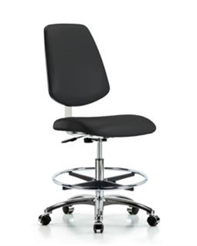 GSS40907 | Class 10 Clean Room Vinyl Chair Chrome Medium Benc