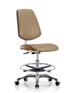 GSS40914 | Class 10 Clean Room Vinyl Chair Chrome Medium Benc