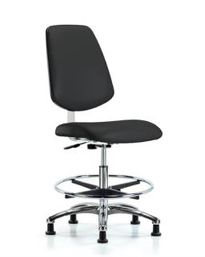 GSS40916 | Class 10 Clean Room Vinyl Chair Chrome Medium Benc