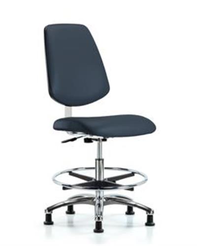 GSS40920 | Class 10 Clean Room Vinyl Chair Chrome Medium Benc