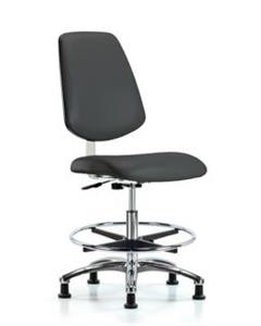 GSS40919 | Class 10 Clean Room Vinyl Chair Chrome Medium Benc