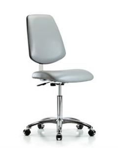 GSS40933 | Class 10 Clean Room Vinyl Chair Chrome Medium Benc