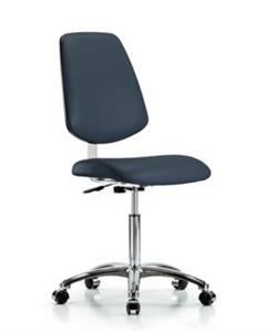 GSS40929 | Class 10 Clean Room Vinyl Chair Chrome Medium Benc