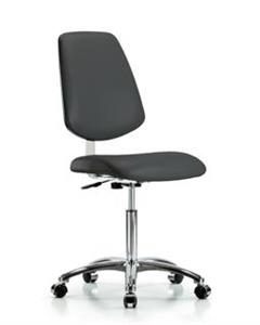 GSS40928 | Class 10 Clean Room Vinyl Chair Chrome Medium Benc