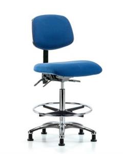 GSS46664 | Fabric ESD Chair High Bench Height with Chrome Foo