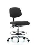 GSS46673 | Fabric ESD Chair Medium Bench Height with Chrome F