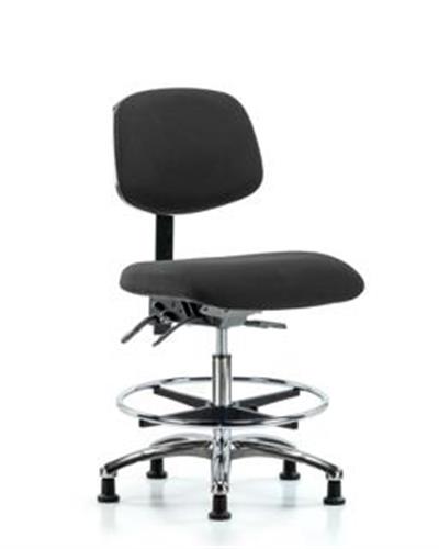 GSS41041 | Fabric ESD Chair Medium Bench Height with Chrome F