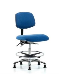 GSS41042 | Fabric ESD Chair Medium Bench Height with Chrome F