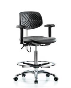 GSS41123 | Polyurethane ESD Chair High Bench Height with Chro