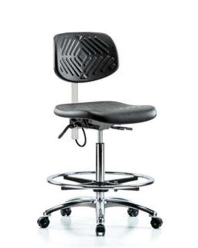 GSS41127 | Polyurethane ESD Chair High Bench Height with Chro