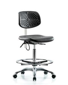 GSS41127 | Polyurethane ESD Chair High Bench Height with Chro