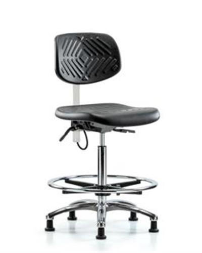 GSS41129 | Polyurethane ESD Chair High Bench Height with Chro
