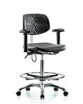 GSS41131 | Polyurethane ESD Chair High Bench Height with Chro