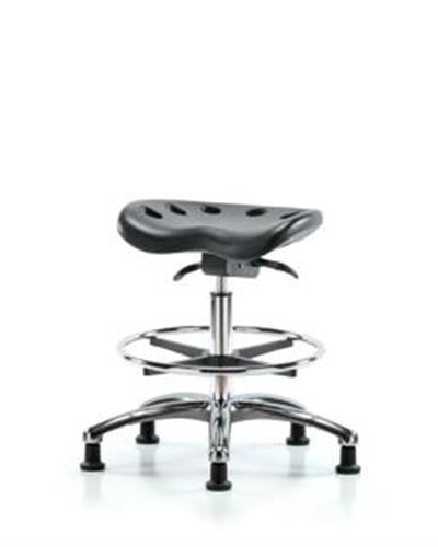 GSS46702 | Polyurethane ESD Tractor Sit Stand Stool Chrome Me