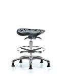 GSS46702 | Polyurethane ESD Tractor Sit Stand Stool Chrome Me