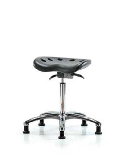 GSS46704 | Polyurethane ESD Tractor Sit Stand Stool Chrome Me