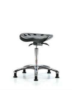 GSS46704 | Polyurethane ESD Tractor Sit Stand Stool Chrome Me