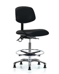 GSS41201 | Vinyl ESD Chair High Bench Height with Chrome Foot