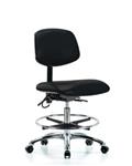 GSS41231 | Vinyl ESD Chair Medium Bench Height with Chrome Fo