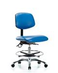 GSS41232 | Vinyl ESD Chair Medium Bench Height with Chrome Fo